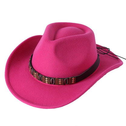 Woolen Hat Western Cowboy Top Hat Men'S