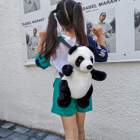 Cute Panda Small Backpack Boys And Girls