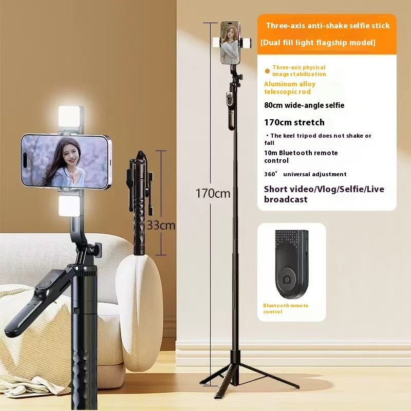 Mobile Phone Bluetooth Selfie Stick Stabilizer Floor