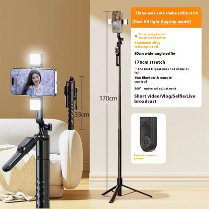 Mobile Phone Bluetooth Selfie Stick Stabilizer Floor