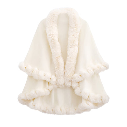 Autumn And Rabbit Fur Collar Layer Artificial
