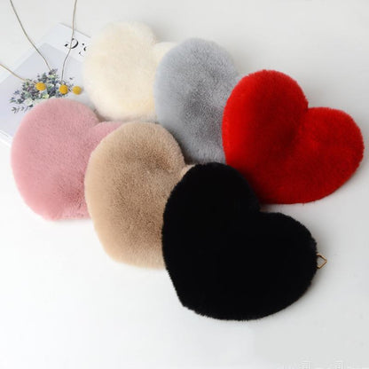 Love Bags For Plush Chain Shoulder Bags