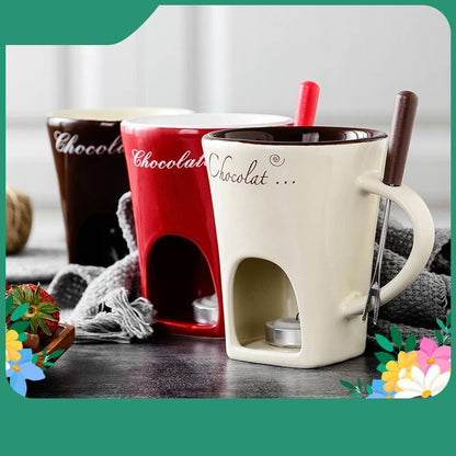 Fondue Mug Set Personal Mini Fondue Pots