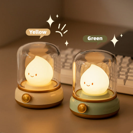 Retro Small Night Lamp Bedroom Mini Desktop