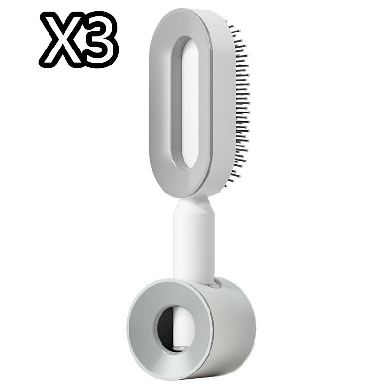 Self Cleaning Hair Brush For One-Key Cleaning