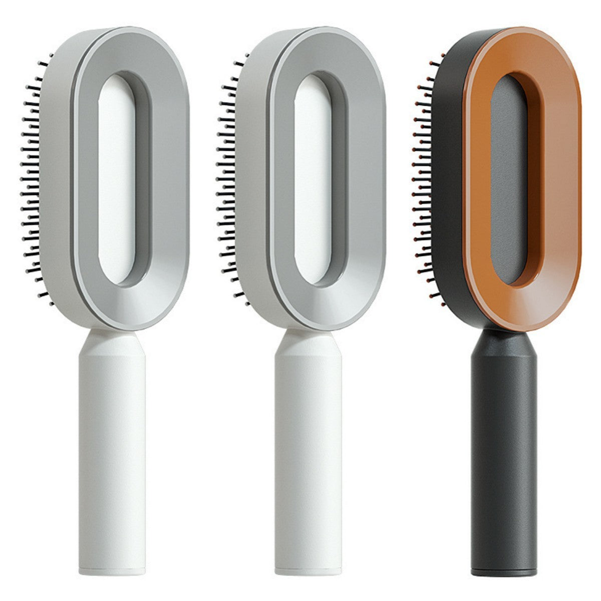 Self Cleaning Hair Brush For One-Key Cleaning