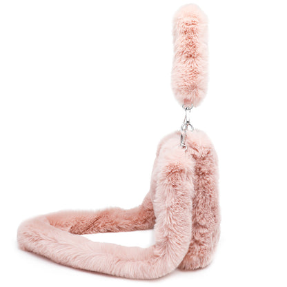 Fluffy Shoulder Bag Top-Handle Bag Female Autumn