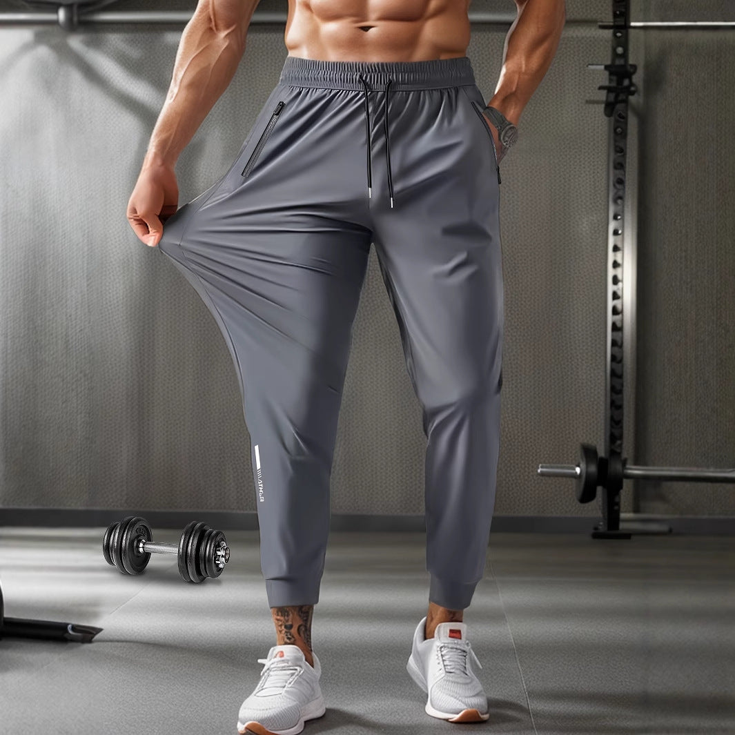 Men'S Running Pants Ice Silk Summer Quick-Drying