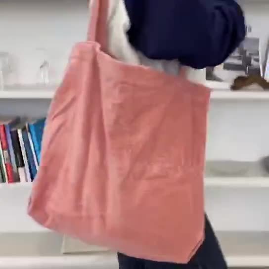 Corduroy Shoulder Bags Fall Handbags Shopping Bags