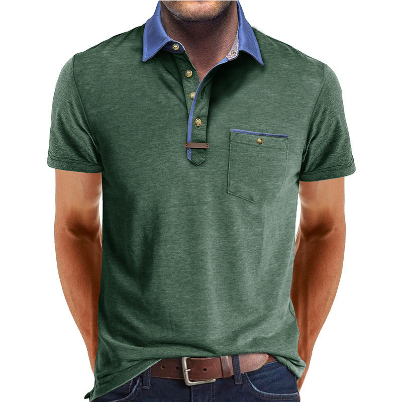 European And American Men'S Clothing Short Sleeve
