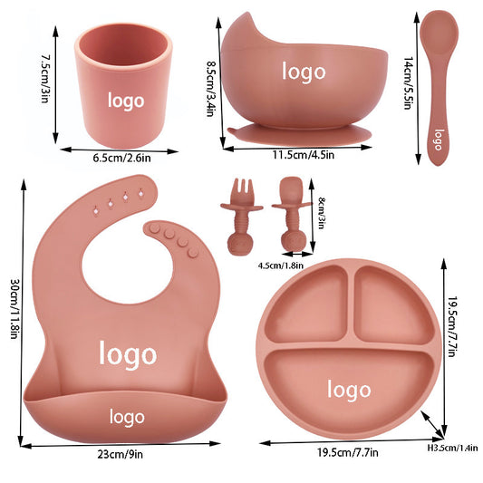 Baby Cutlery Set Silicone Bib Silicone Cup