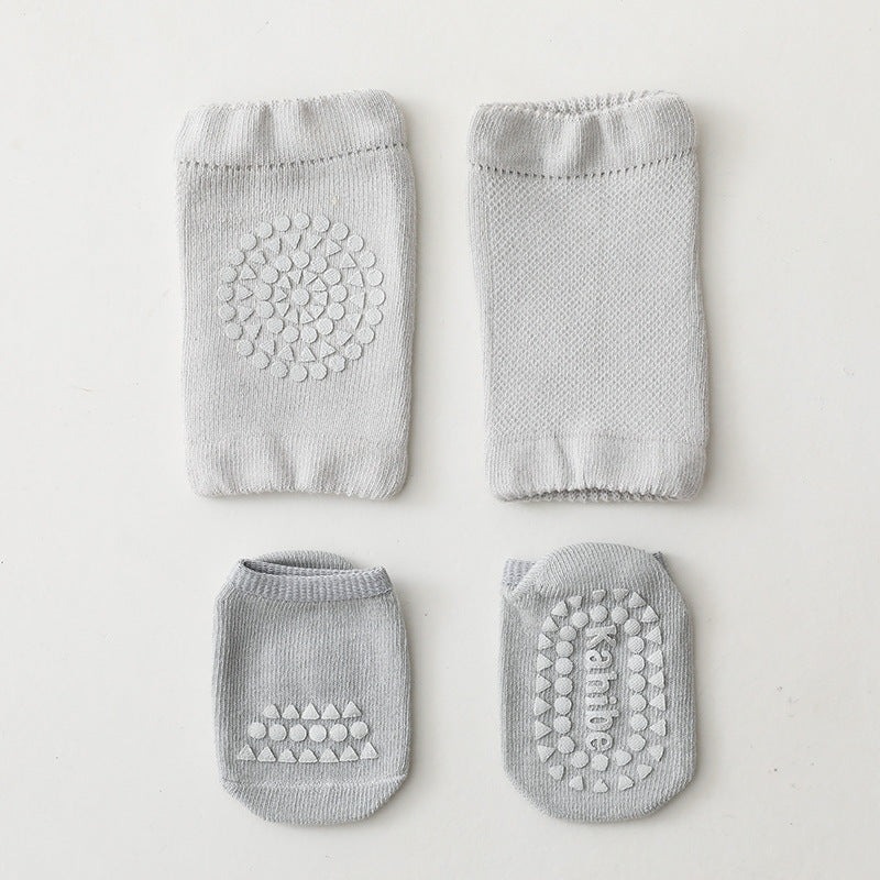 Summer Children'S Knee Pads Floor Socks Set