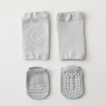 Summer Children'S Knee Pads Floor Socks Set
