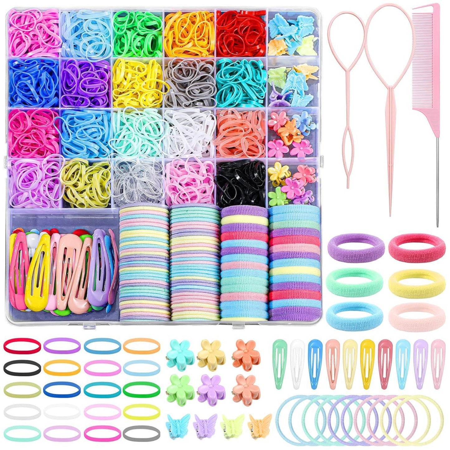 Girls Hair Rope Rubber Bands Set Hair