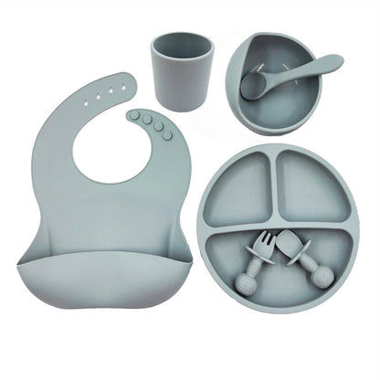 Baby Cutlery Set Silicone Bib Silicone Cup