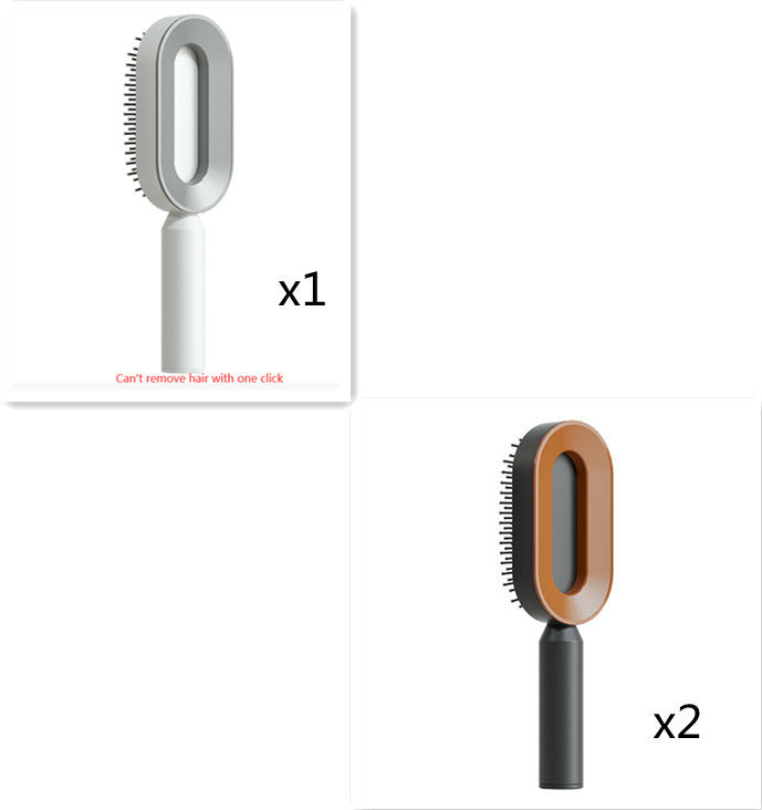 Self Cleaning Hair Brush For One-Key Cleaning