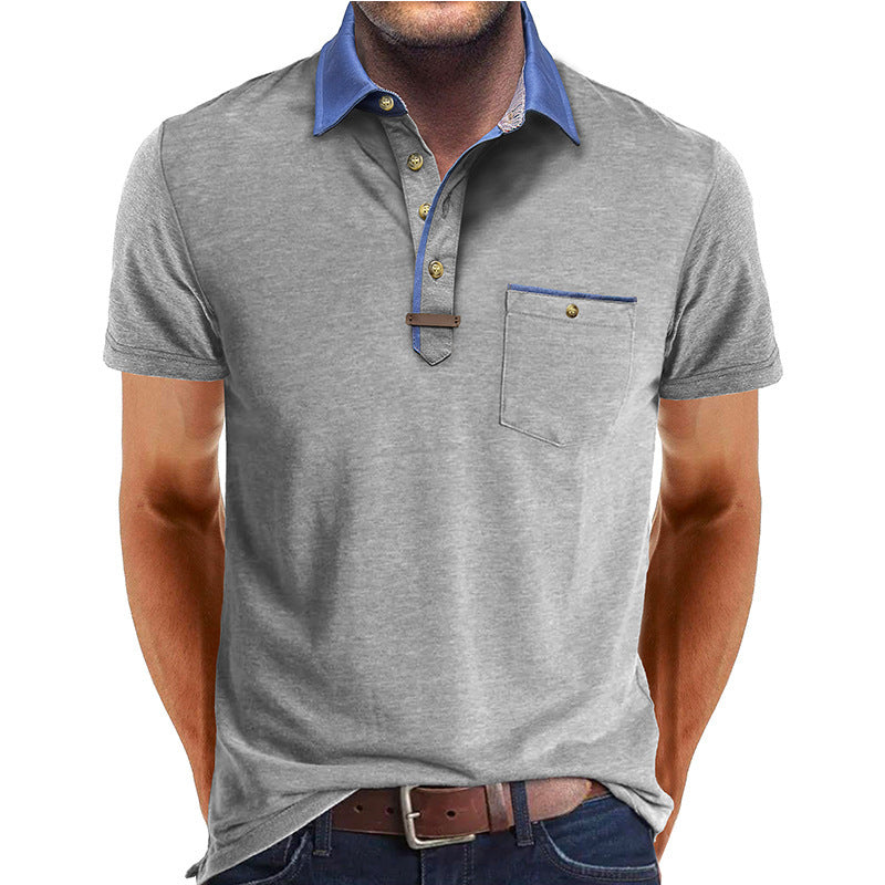 European And American Men'S Clothing Short Sleeve