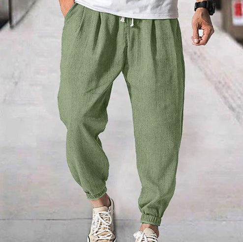 Casual Loose Men'S Summer Ankle Banded Pants