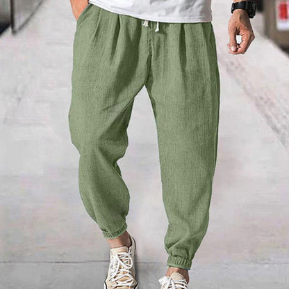 Casual Loose Men'S Summer Ankle Banded Pants