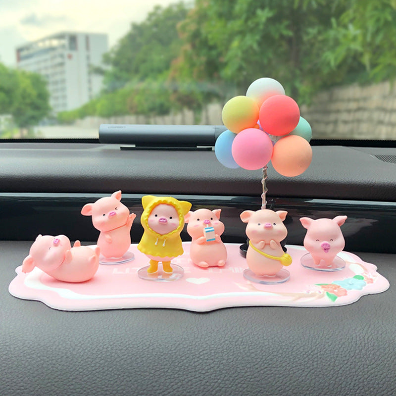 カーアクセサリー 豚 クリエイティブ 漫画 かわいい車