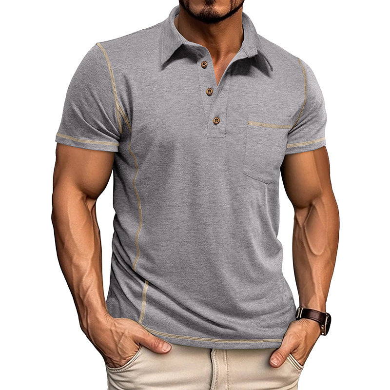 Personalized Short-Sleeved Lapel T-Shirt