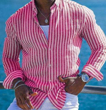 Men'S Fashionable Versatile Printed Casual Shirt