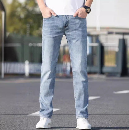 Men'S Jeans Gray Trousers Stretch Skinny
