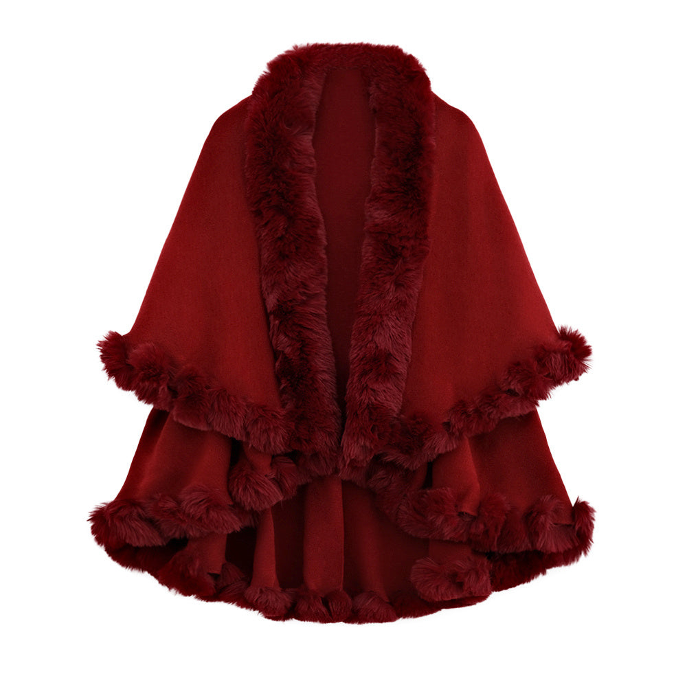 Autumn And Rabbit Fur Collar Layer Artificial
