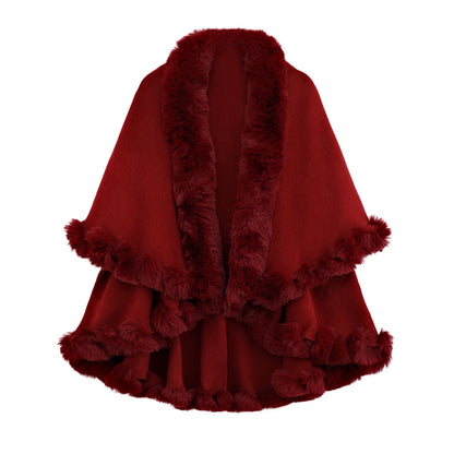 Autumn And Rabbit Fur Collar Layer Artificial