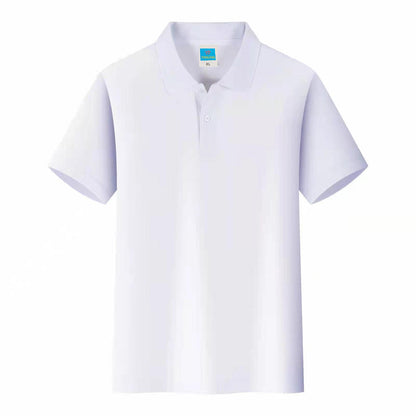 Men'S Solid Color Polo Collar T-Shirt Blank