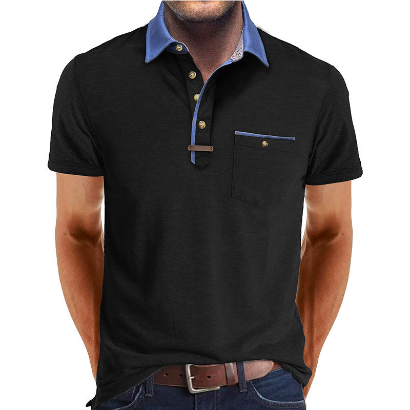 European And American Men'S Clothing Short Sleeve