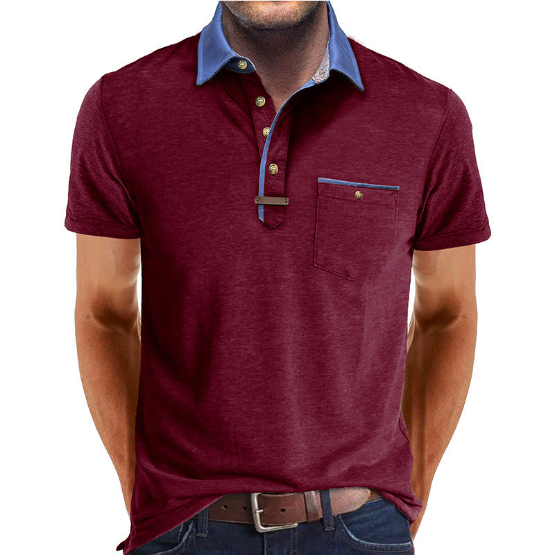 European And American Men'S Clothing Short Sleeve