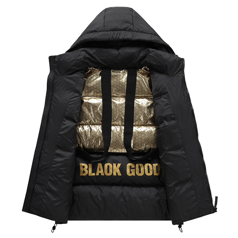 Short Autumn And Warm Quilted Jacket Men'S