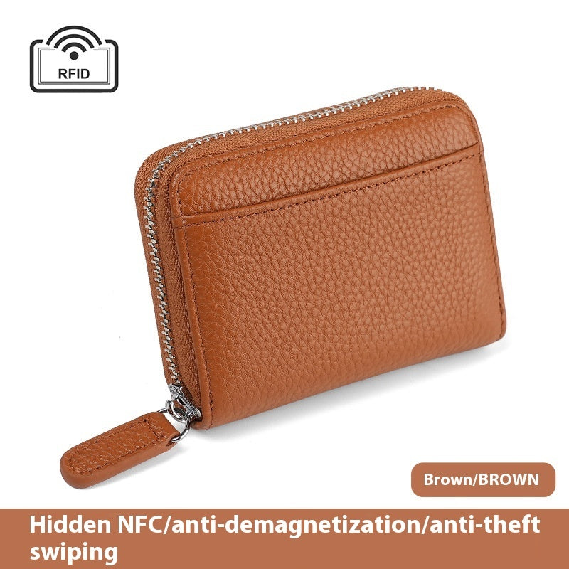 2024 Rfid Genuine Leather Card Wallet Purse