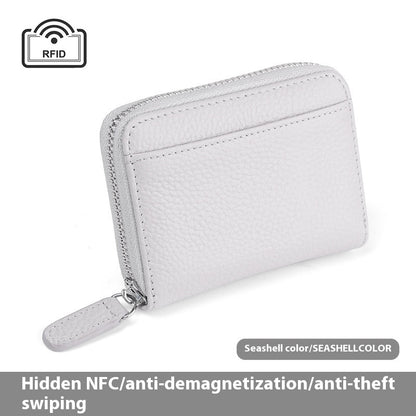 2024 Rfid Genuine Leather Card Wallet Purse
