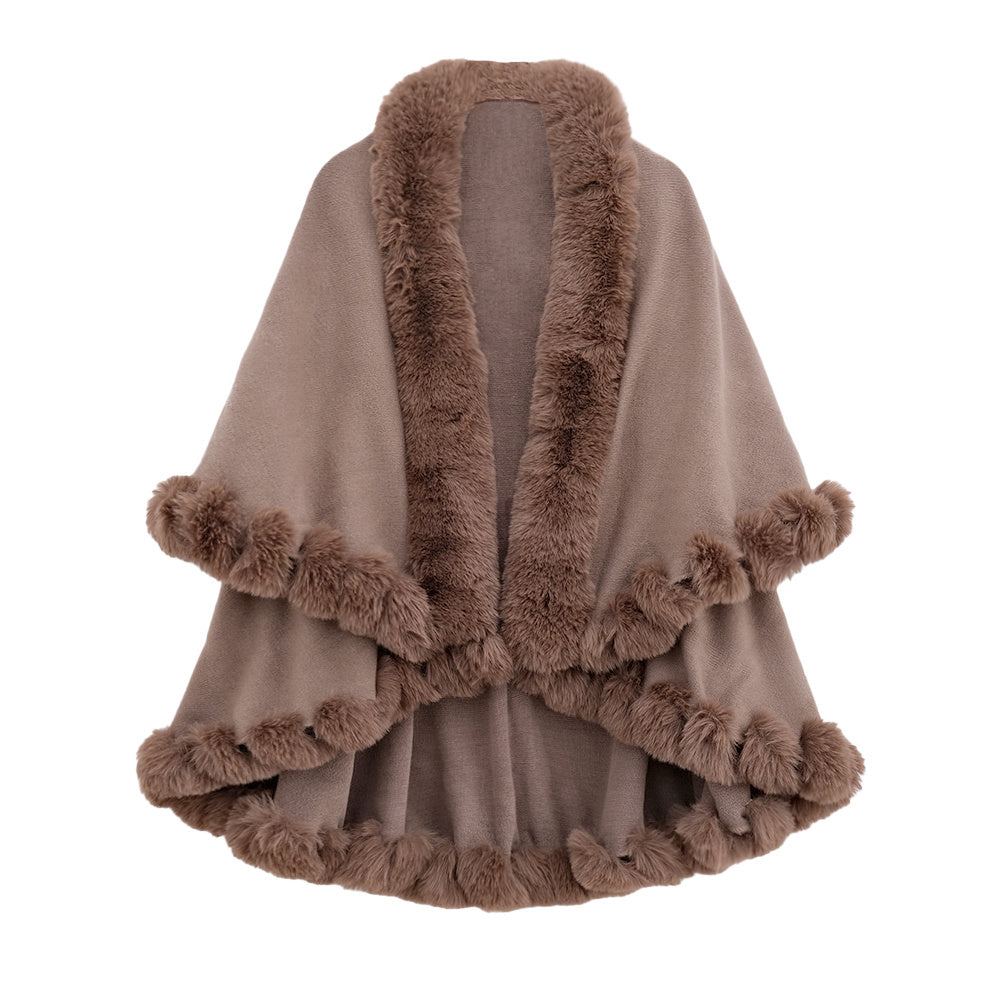 Autumn And Rabbit Fur Collar Layer Artificial