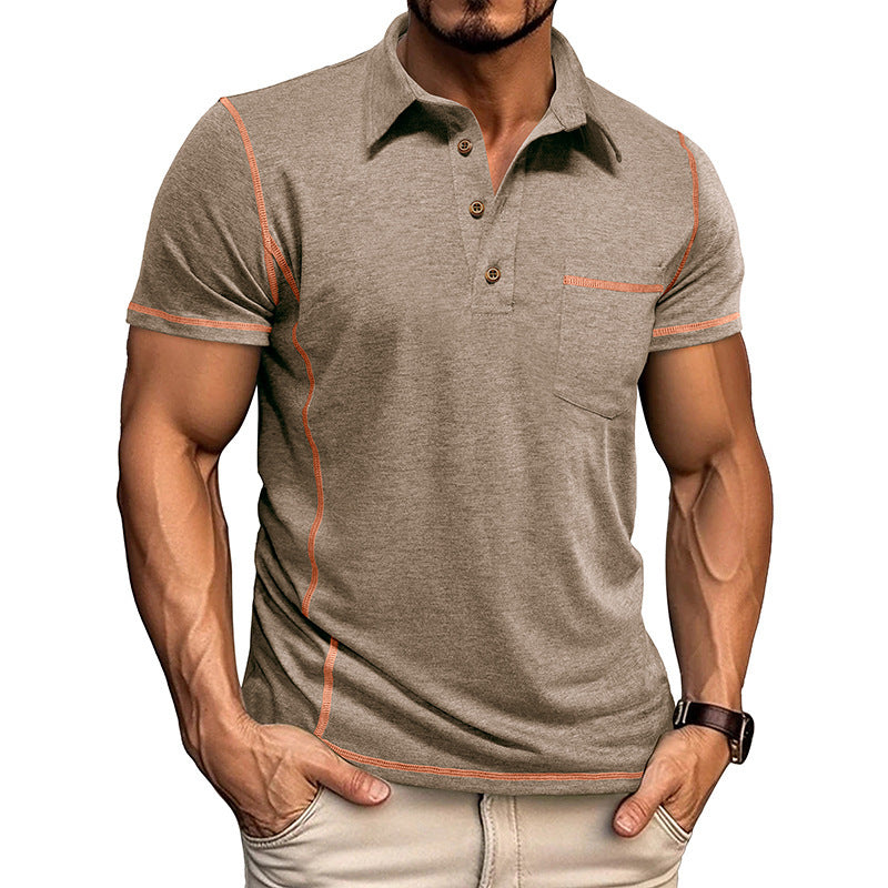 Personalized Short-Sleeved Lapel T-Shirt