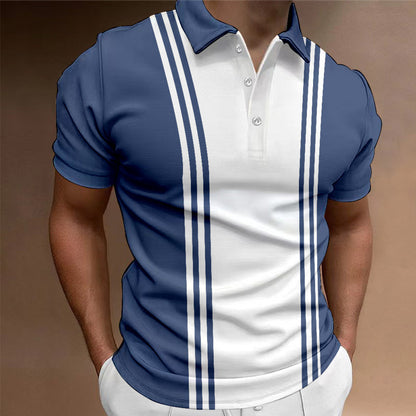 Casual 3 Button Printing Lapel Casual Men'S