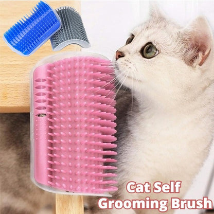 Cat Self-Grooming Brush Wall Rubbing Device