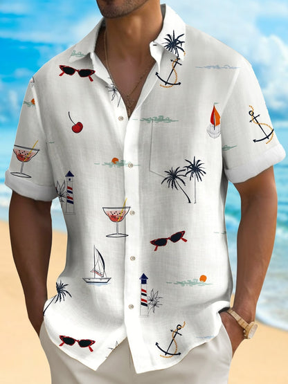 Men'S Hawaiian Digital Printing Shirt