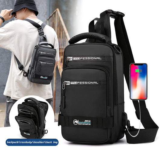 Multifunction Bags For Nylon Backpack Crossbody Shoulder