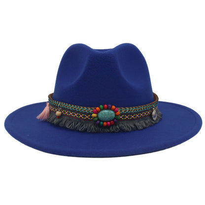 Ethnic Style Western Cowboy Hat Gem Accessories