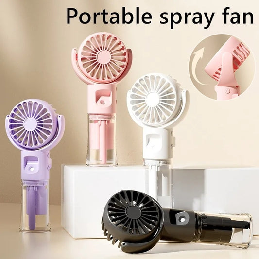 Portable Handheld Spray Fan 4-Speed Water Spray