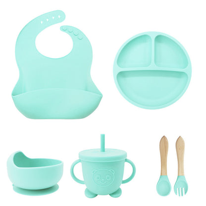 Children'S Tableware Silicone 6 Pieces Suit Maternal