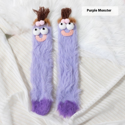 Funny Floor Thick Thermal Middle Tube Socks