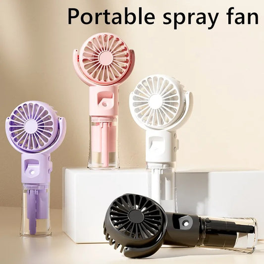 Portable Handheld Spray Fan 4-Speed Water Spray