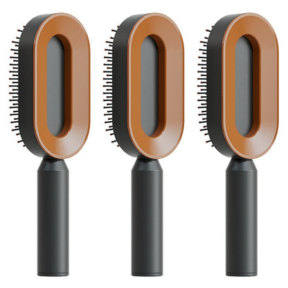 Self Cleaning Hair Brush For One-Key Cleaning