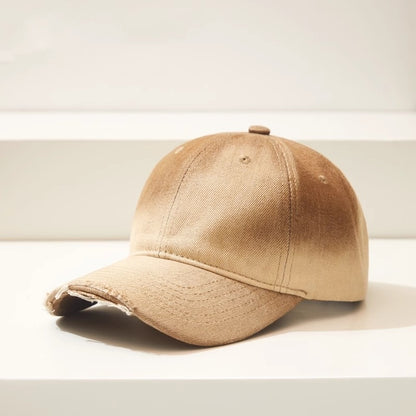 Distressed Denim Casual All-Match Ripped Baseball Cap