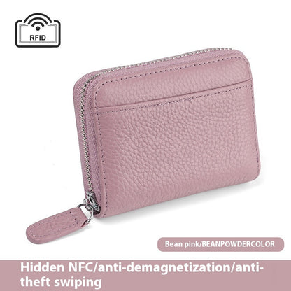 2024 Rfid Genuine Leather Card Wallet Purse
