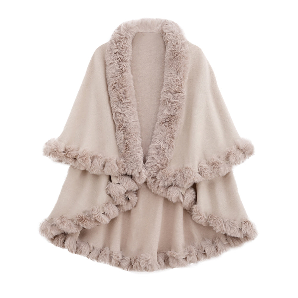 Autumn And Rabbit Fur Collar Layer Artificial